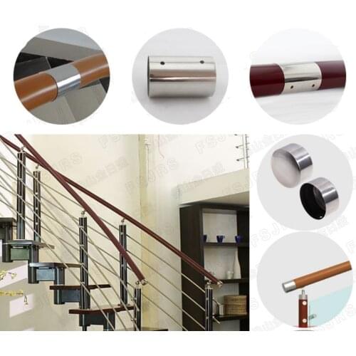 Freeshipping 45mm 50mm 60mm PVC Acrylic PMMA Royal Pantinated Rod Pipe Handrail Decorative Cover Seal Connector End Elbow