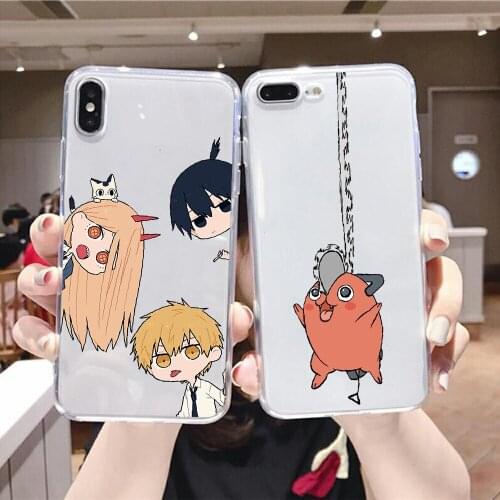Chainsaw Man Makima Power Phone Case For Samsung Galaxy Note 4 8 9 10 20 S8 S9 S10 S10E S20 Plus UITRA Ultra transparent