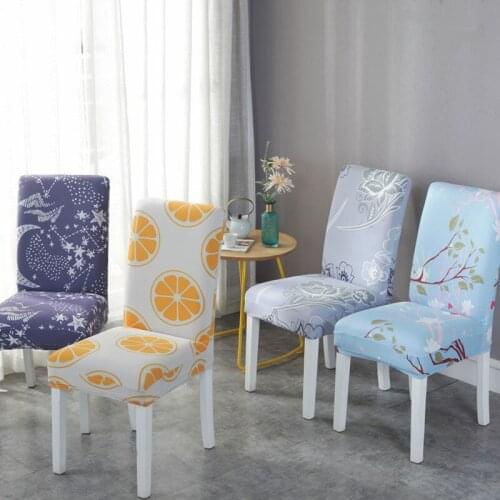 Chair Cover for universal Backrest Chair Stretch Modern Print Anti-dirty Kitchen Seat Case for Banquet Living Room Dining Room