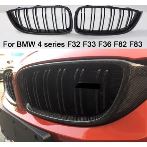 For BMW 4 series F32 F33 F36 F82 F83 M4 F80 M3 420d 430i 430d 440i 435i 428d M4 carbon fiber front ABS kidney bumper grille