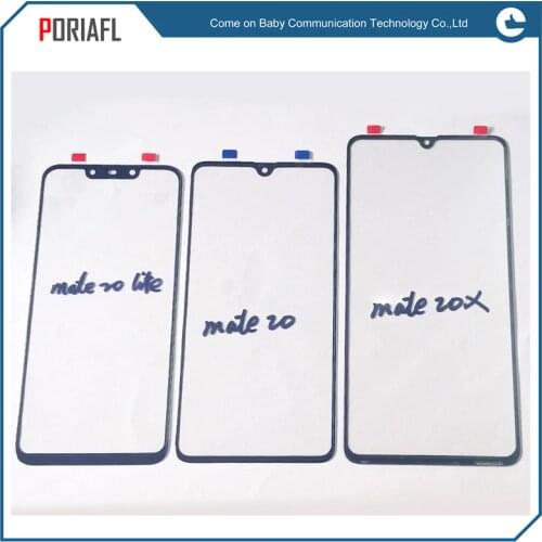For huawei mate20X Outer Screen Front Glass Cover LCD Touch Screen Lens For Huawei mate20 mate 20 lite glass lens repair patrs