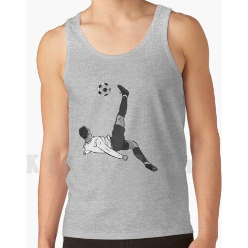 Football Flip-Flops Tank Tops Vest Sleeveless Soccer Fallrückzieher Footballer Gate Ball Sports Striker Ideas