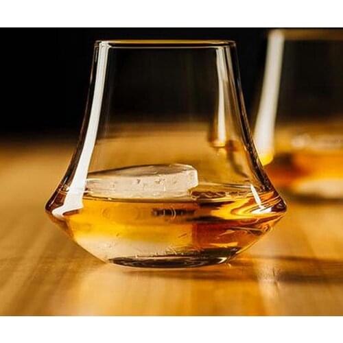 Crystal Whiskey Glass Creative Taste Cocktail Cups Clear Top Wine Decanter Wine Cup Whisky Beer Drinking Home Bar Party 300ml