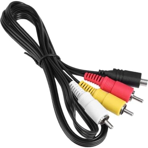 1.2m Camera Audio Video AV Cable Mini USB to 3 RCA Cable VMC-15FS A/V RCA to 10Pin Port Adapter Expension Cable for Sony Camera