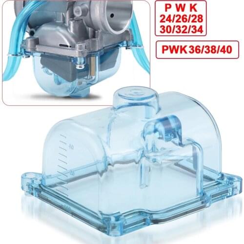 PWK Motorcycle Carburetor Clear Bottom Blue Transparent Float Bowl Oil Cup For PWK 24 26 28 30 32 34 36 38 40MM Carburetor