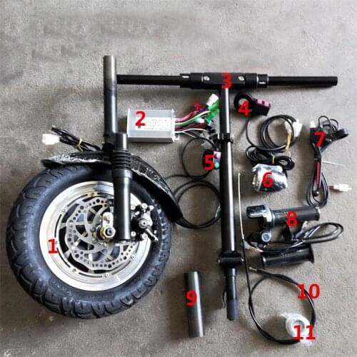 10inch 36V/48V 350w Electric Handcycle Folding Wheelchair Attachment Hand Cycle Bike WheelChair Conversion Kits