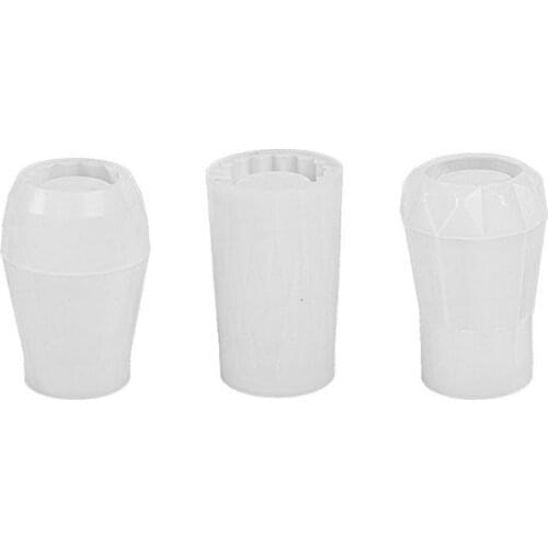 3Pcs Flower Vase Mold DIY Handmade Flower Pot Cement Concrete Molds Pen Holder Storage Silicone UV Epoxy Resin Molds