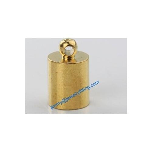 Jewelry findings Metal End caps for laether cord; crimp end cap; chain end caps 8*11mm