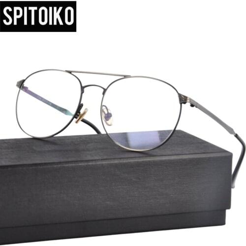 SPITOIKO Metal Unisex Optical Frame Myopia Spectacles Prescription Eyewear Eyeglasses 17058