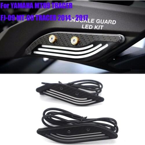 Motorcycle Hand Guard Decorative Lights Knuckle Guard LED Kit for YAMAHA MT09 TRACER FJ-09 MT-09 TRACER 2014 - 2017