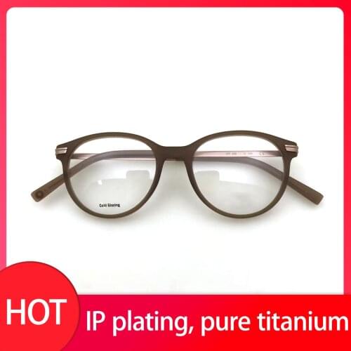 2021 New Retro Round Mens And Womens Eyewear Top Quality Casual Glasses Can Be Equipped Reading Optical Lens