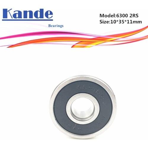 6300 2RS 4PCS ABEC-5 6300 2RS Single Row Deep Groove Ball Bearing 10x35x11 mm 6300 2RS Bearing