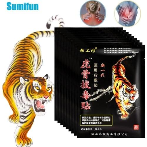 Tiger Balm 10Pcs Pain Relief Patch for Stiff Shoulder Neck Medical Plaster Backache Joint Arthritis Knee Pain Muscle Massage