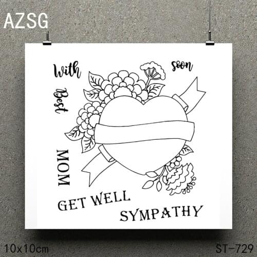 AZSG Surprise of Love Clear Stamps/seal for DIY Scrapbooking/Card Making/Photo Album Decoration Supplies