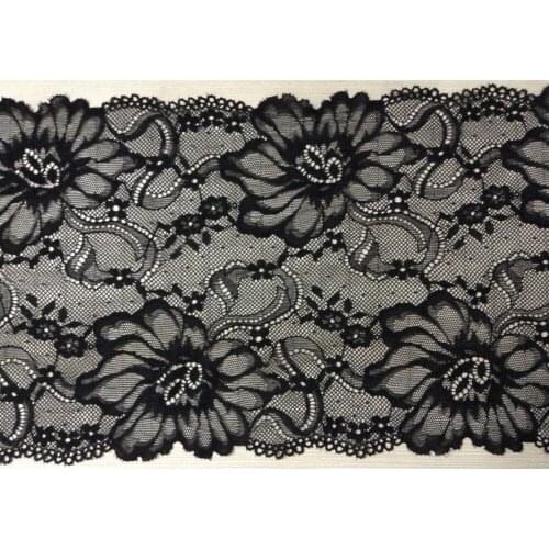 20cm luxurious and exquisite elastic jacquard lace, soft and elegant lace trimming,XERY14310B