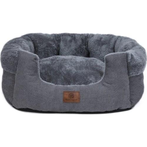 Super Comfy Velvet Fleece Nest Model Round Shape Dog Beds Pet Beds Cat Cave for Dogs and Cats Anti Skid Cotton Material