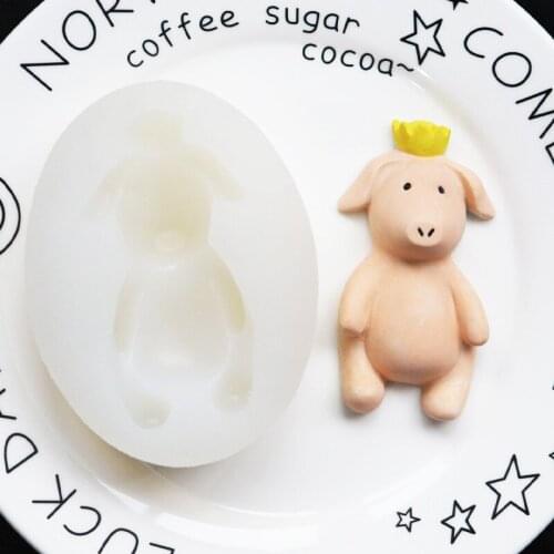 Pig King Fondant Silicone Mould Phone Epoxy Mould DIY Cake Decoration Ultra Light Clay Mould