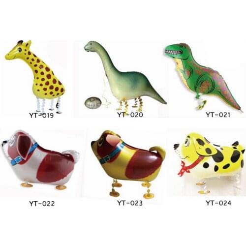 Dinosaur Foil Balloon Animal balloon Monkey Lion Zebra Cat Birthday Party Decor Walking Pet Car Helium Balloons child toy