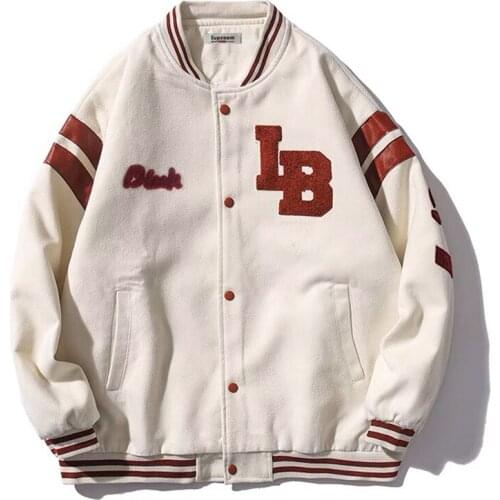 High quality Wool Baseball Jacket Men Women HipHop Embroidery Harajuku Streetwear College Jacket Coat Letter Varsity Bomber Coat