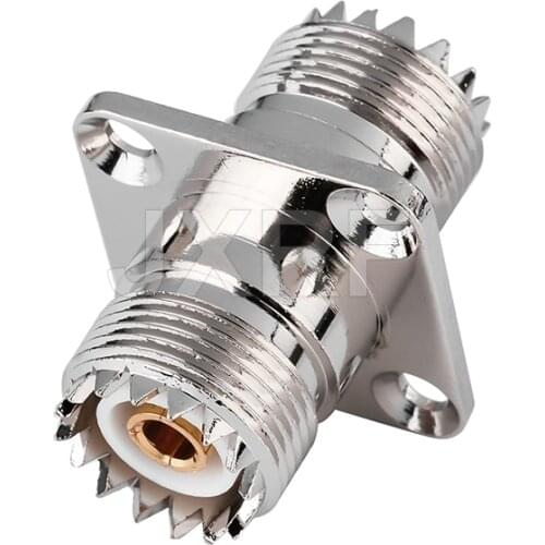 5PCS Coaxial radio frequency (rf) SO239 UHF to UHF SO-239 adapter Square plate four holes connectors Free shipping