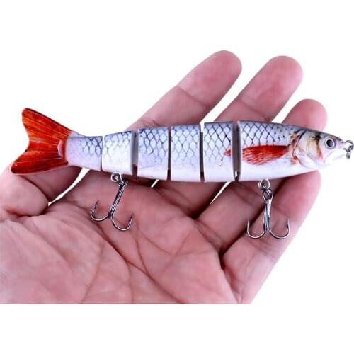 12.7cm 21.5g Sinking Wobblers Fishing LureRelax Multi Jointed Swimbait 6Segment Pike Deep Diving Crankbait Lure Bass Tackle