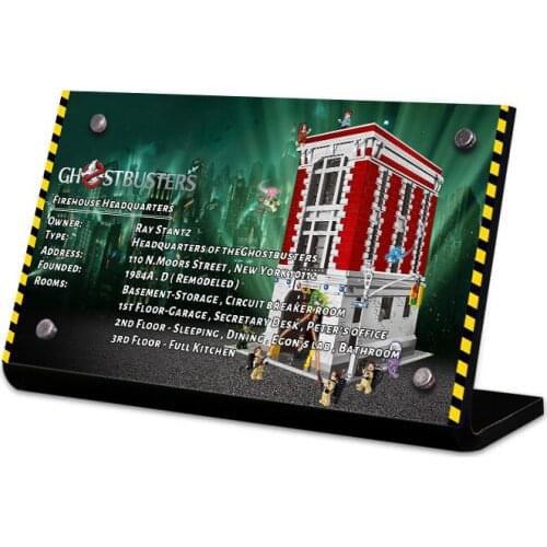 Acrylic Display Stand Brand For Ghostbusters Firehouse Headquarters 75827