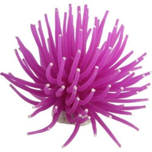 Aquarium Fish Tank Sea Artificial Fake Coral Ornament Decoration Purple