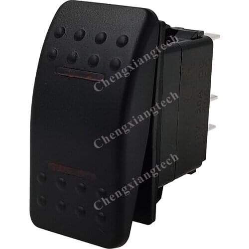 Automatic Off Manual 7Pins 12V Rocker Switch for 3-Way Bilge Pump Panel Red Led Lighted Control Switch RV Truck Caravan Vehicles