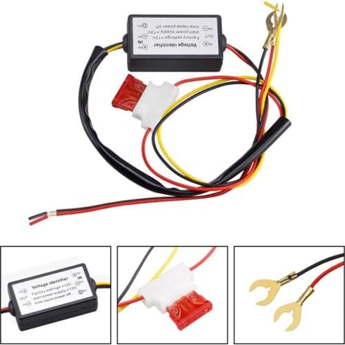 Car Led Daytime Running Light Drl Controller Auto Relay Harness Dimmer On/off 12-18v Car Accessories