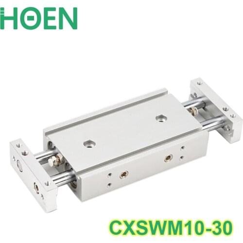 CXSM CXSJ CXSW series CXSWM10-30 10mm bore 30mm stroke dual rod cylinder slide bearing double rod pneumatic cylinder CXSW10-30