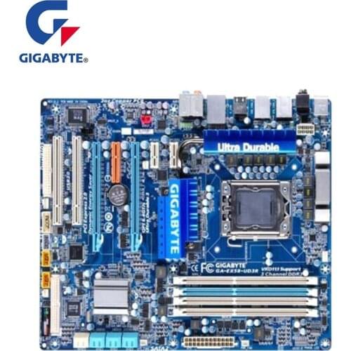 For Gigabyte GA-EX58-UD3R EX58-UD3R Motherboard LGA 1366 For Intel X58 Used Desktop Mainboard USB2.0 SATA2 PCI-E X16