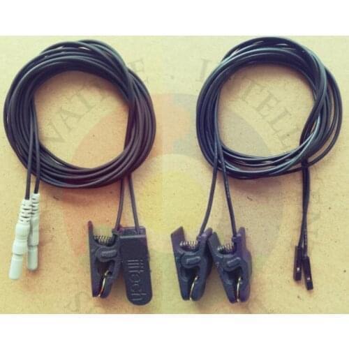 EEG Brain Electric Ear Clip Electrode, Gold-plated Ear Clip Electrode, for OpenBCI/TGAM/NeuroSky, Etc