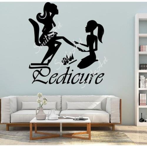 Diy Nail Salon Home Decorations Pvc Decal For Home Decor Living Room Bedroom Wall Art MURAL Drop Shipping