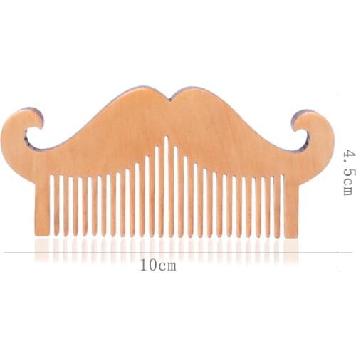 Natural Beard Comb Double Beard Oil Head Shape Beard Comb Brush Care Beard Oil Tool Beard Comb Set Professional