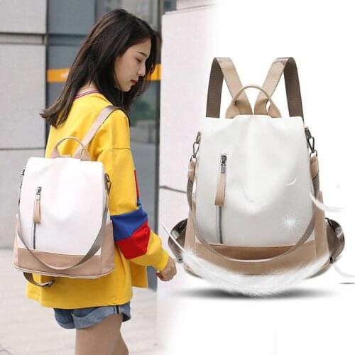 2021 New PU Womens backpack fashion simple foreign style soft leather leisure trend Backpack