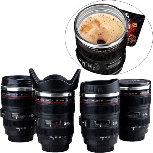 New Creativity SLR Camera Shape Automatic Self Stirring Mug Coffee Milk Mixing Drinking Cup Blender Lazy Smart Mixer Thermal Cup