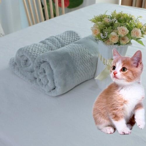 Pet Blanket Fluffy Soft Towel Fleece Sleeping Cover Cushion for Dog Cats Mat Bed Couch Sofa Travel Blanket for Puppy Kitten