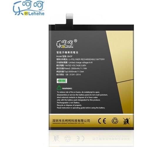 Original LEHEHE Battery For Xiaomi 8 MI8 Transparent Exploration Edition BM3F 3000mAh Replacement Bateria with Tools Gifts