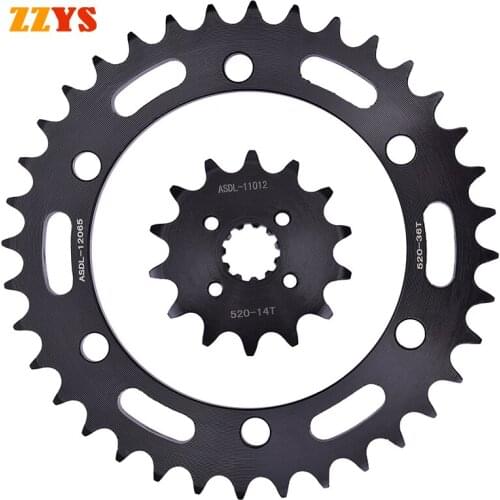 520 14T 36T Front Rear Sprocket Gear Staring Wheel For HONDA CB300 CB300F 2015-2018 CBR300 CBR300R CBR300RA 2014-2020 CB CBR 300