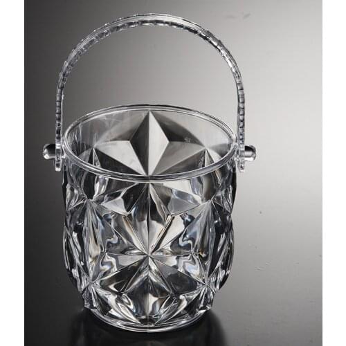 Ktv plastic ice bucket champagne buckets with handle