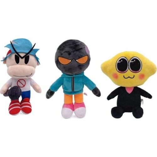 Hot Friday Night Funkin Plush Toy Soft Boyfriend Whitty Monster Cartoon Plush Doll 20-26cm Cute Game Toys Gift for Kids Children