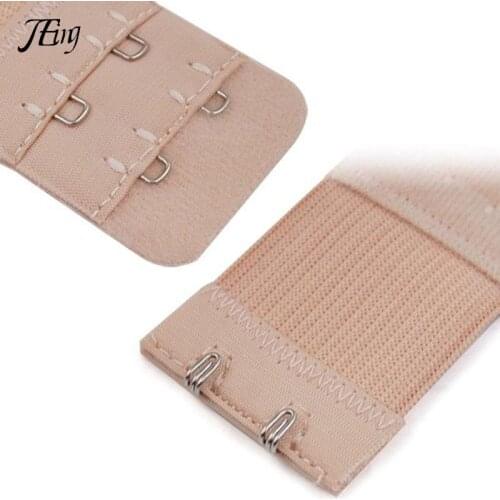 Useful Bra black white Extenders Strap Extension 2 Hooks 2 Rows Adjustable Belt Buckle button accessories woman Ladies