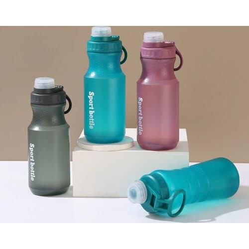 High Quality Multi Color 500/750ml BPA Free Gray Purple Portable Nutrition Plastic Sports Hiking Fitness Water Bottle