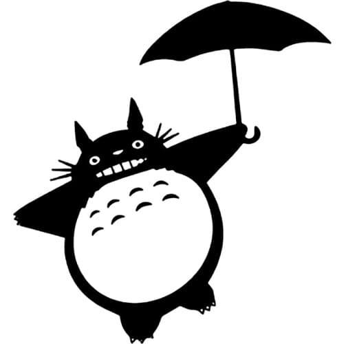 S50711# Various Sizes/Colors Car Stickers Vinyl Decal Cartoon Totoro V4 Motorcycle Decorative Accessories Creative Laptop Helmet