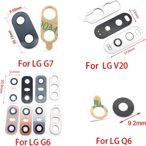 Rear Back Camera Glass Lens Cover For LG K62 Plus K51 V20 V30 G2 G5 G6 G7 Q6 K8 2017 With Ahesive Sticker
