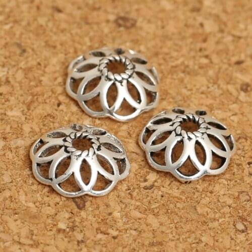 Vintage 925 Silver Beads Caps Jewelry Bead Cap Sterling Silver Jewelry Accessories Carved Bead Cap