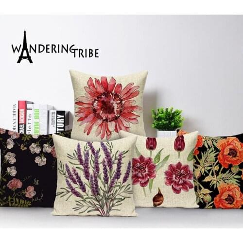 Farmhouse Home Decor Pillows Spring Pillowcases Vintage Decorative Cushion Covers Throw Pillow Covers Linen Sofa Covers 45 * 45