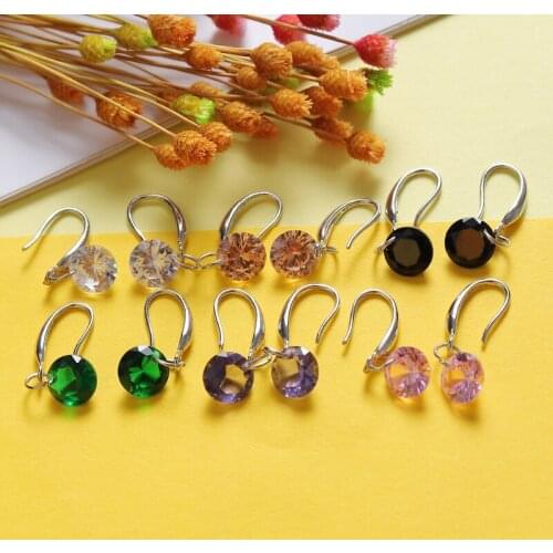 MISANANRYNE Fashion Cubic Zircon Earrings Colorful Crystal Rhinestone Dangle Drop Earrings For Women Jewelry Gift
