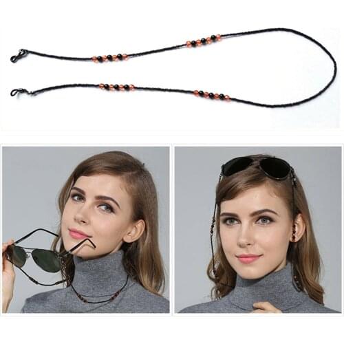 Fashion Design Women Fancy Eyewear Strap Cord Holder Neck Elegant Glasses Rope Lanyard Sunglasses Spectacle Beads Chain Hot Sale