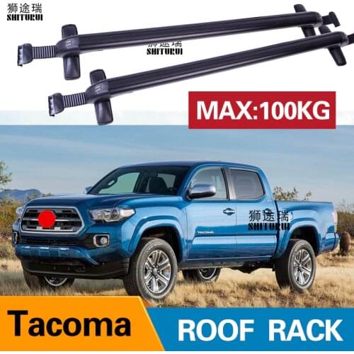2Pcs Roof bars For TOYOTA Tacoma ,2005-2015 Extended Cab Quad Cab Aluminum Alloy Side Bars Cross Rails Roof Rack Luggage